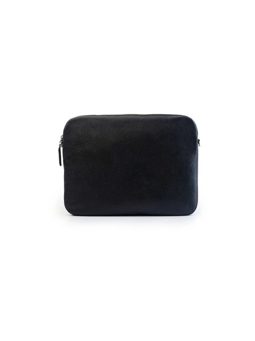 Men's/ Women's Black Italian Leather Slim Laptop Bag Lebanese Designer NWT